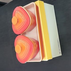 New Le Creuset Heart Ramekin Set